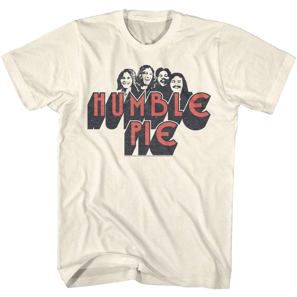 Humble Pie Band Members Natural Adult T Shirt